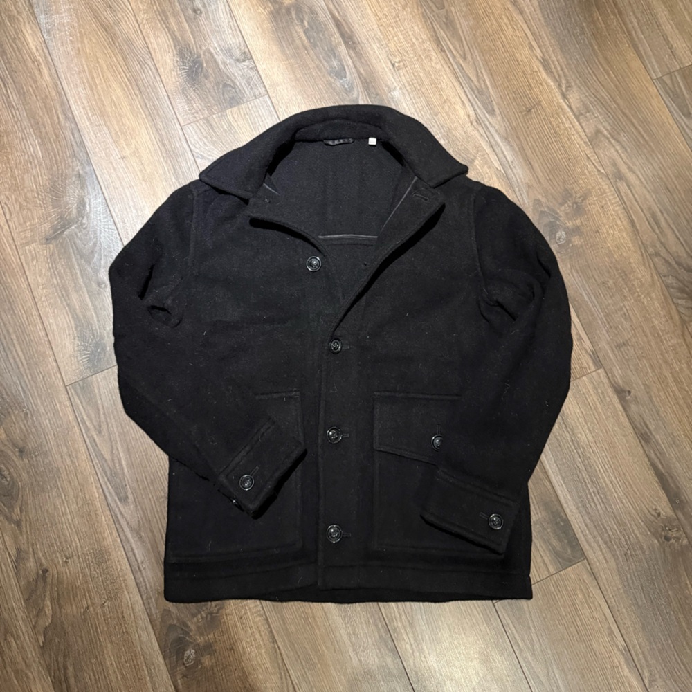 Gant Men's Black Pea Coat